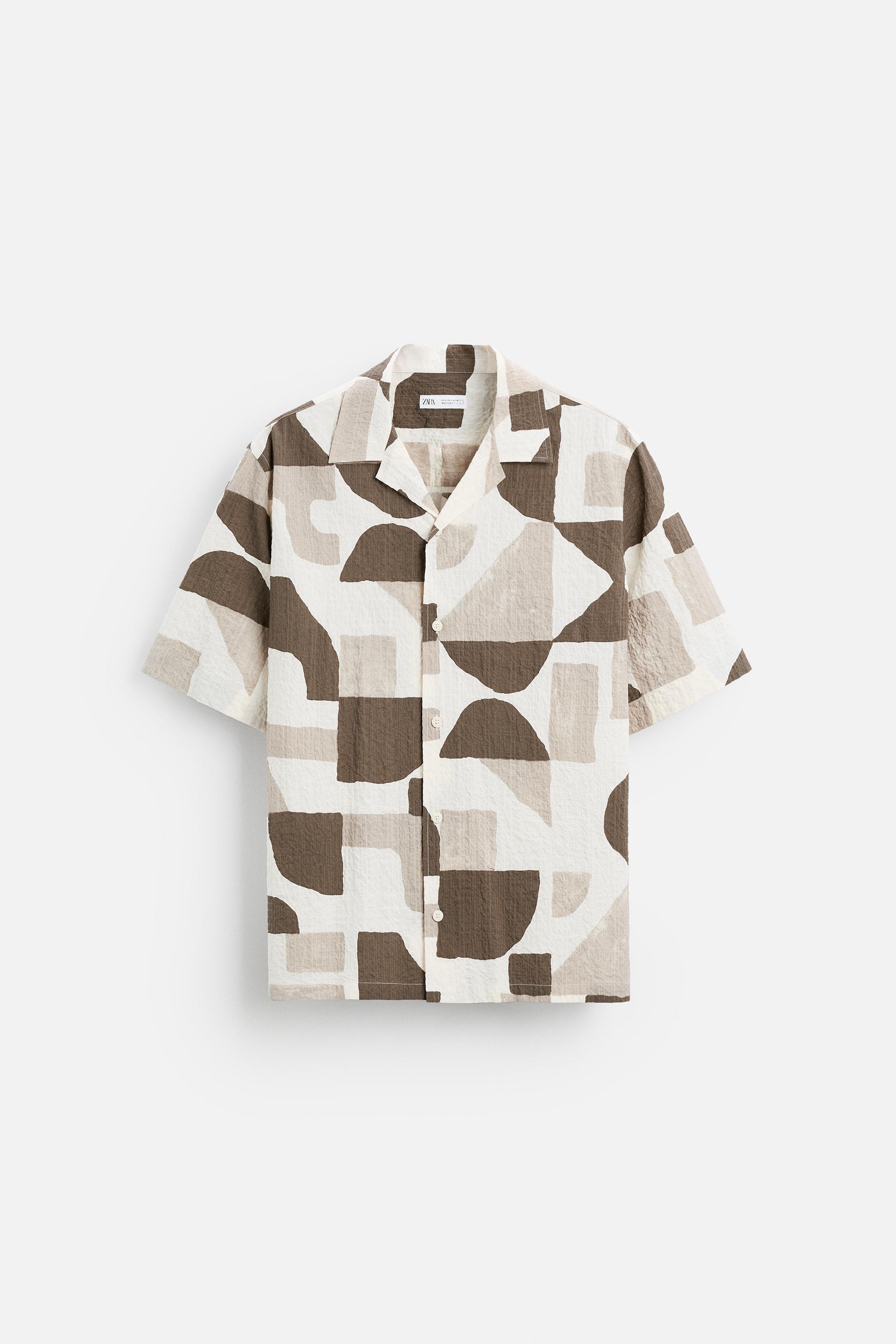 GEOMETRIC PRINT SHIRT Product Image