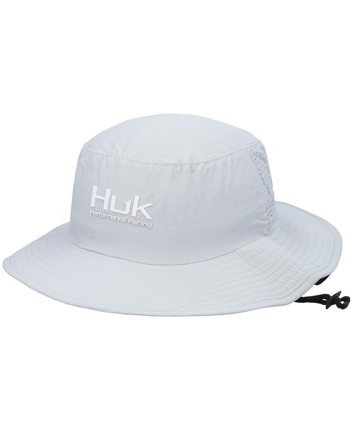 Mens Huk Gray Solid Boonie Bucket Hat Product Image