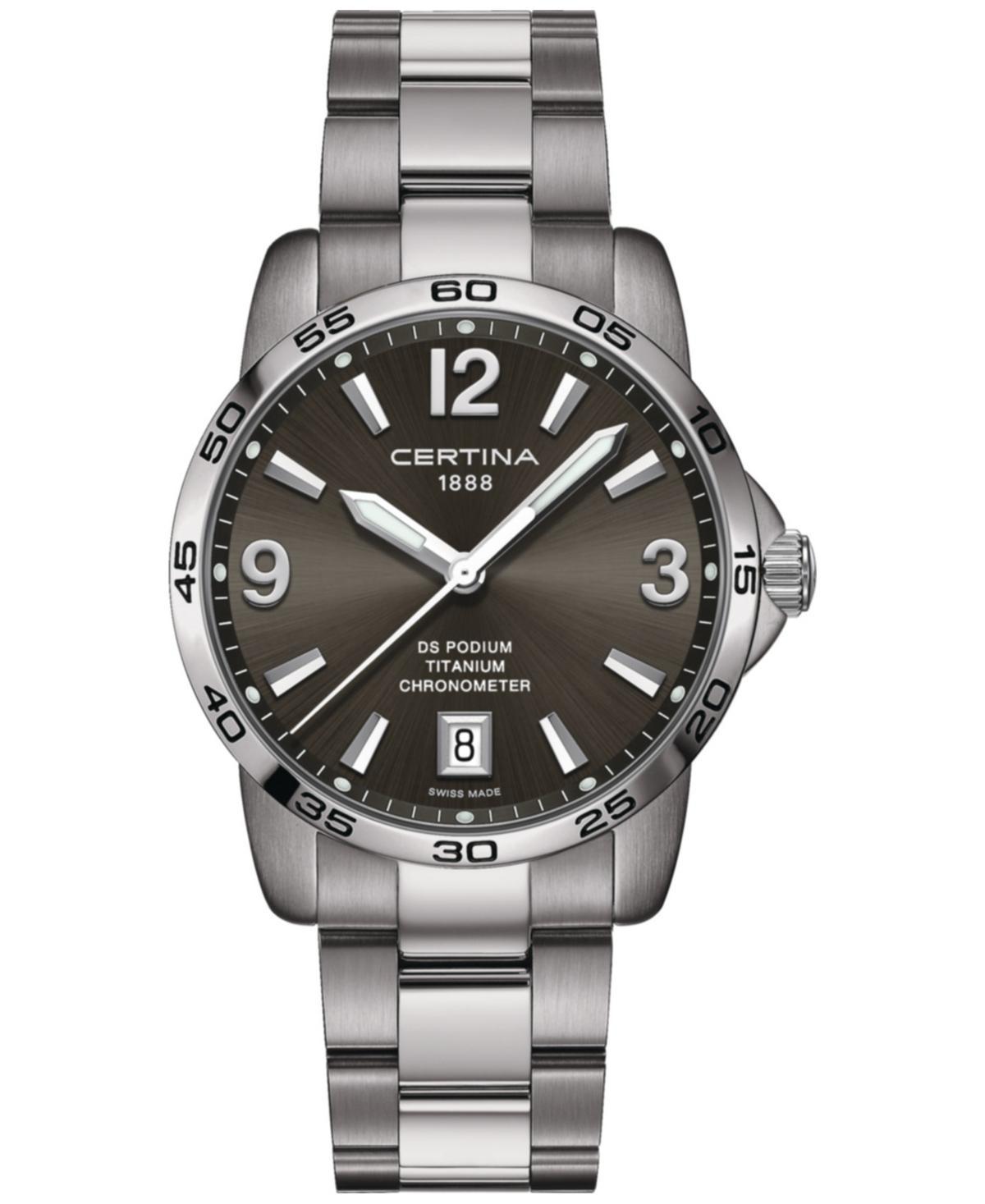 Certina Mens Swiss Ds Podium Titanium Bracelet Watch 40mm Product Image