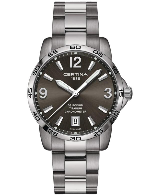 Certina Mens Swiss Ds Podium Titanium Bracelet Watch 40mm Product Image