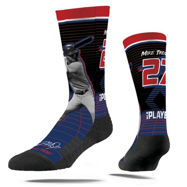 Strideline Mike Trout Los Angeles Angels Synthwave Premium Full Sub Crew Socks, Mens Product Image