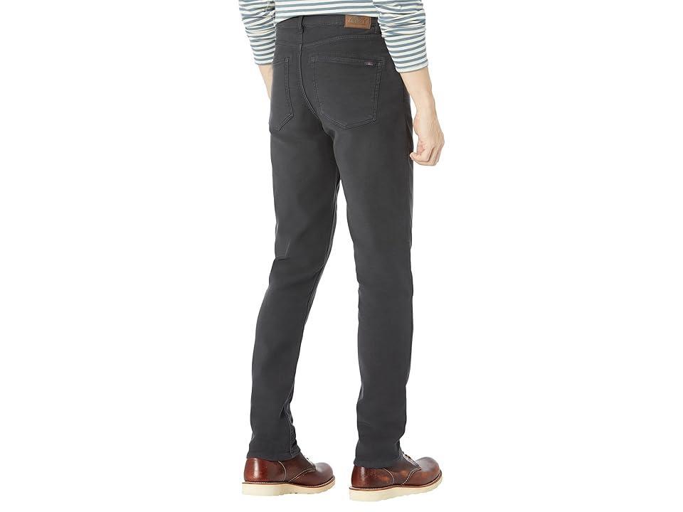 Faherty Stretch Terry 5 Pocket Pants in Black. Product Image