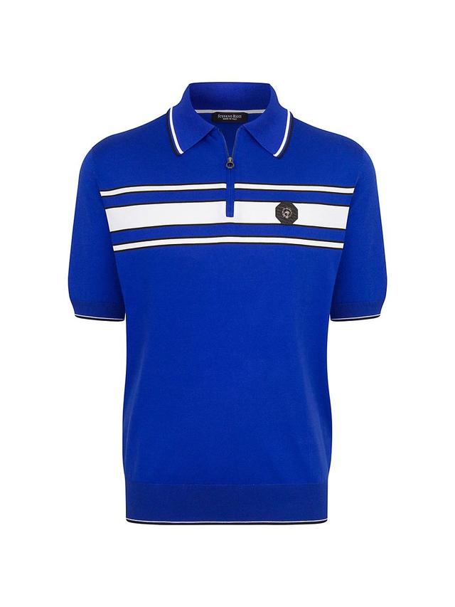 Mens Zip Polo Shirt Product Image