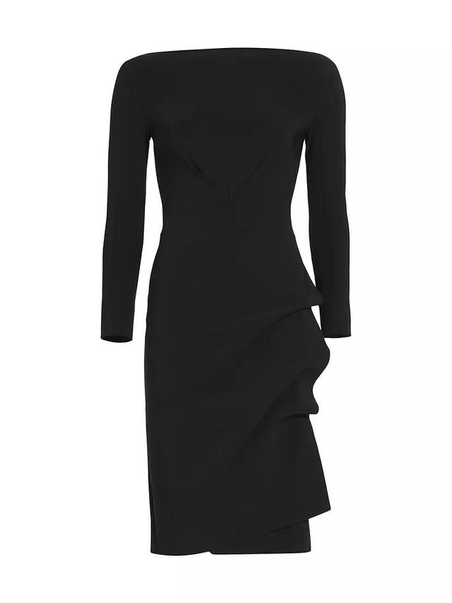 Cassandre Wrap-Effect Boatneck Dress Product Image