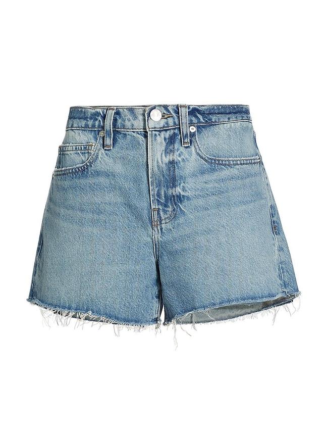 Womens Le Brigette Frayed Denim Shorts Product Image