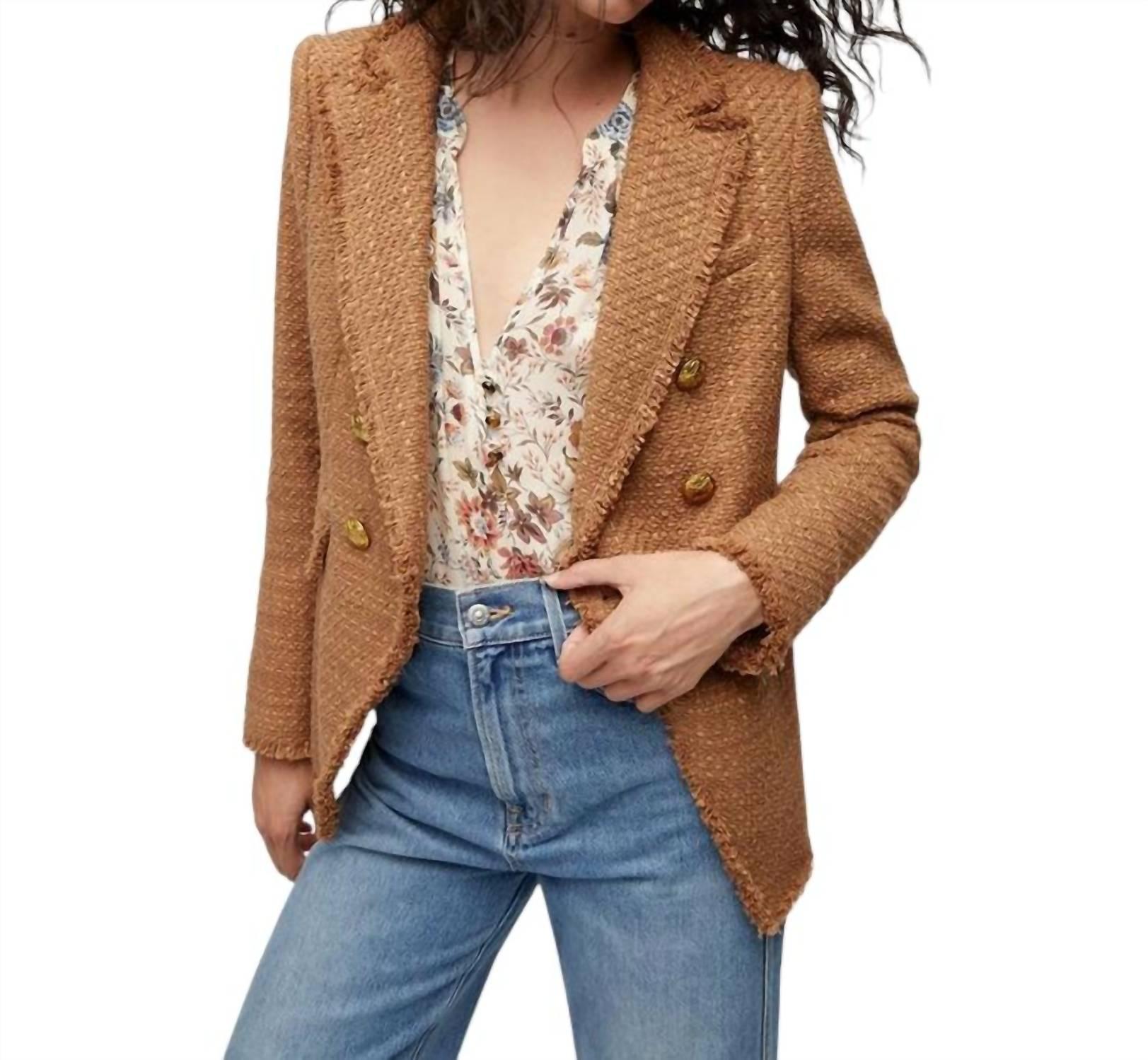 VERONICA BEARD Miller Jacket In Camel In Brown Product Image