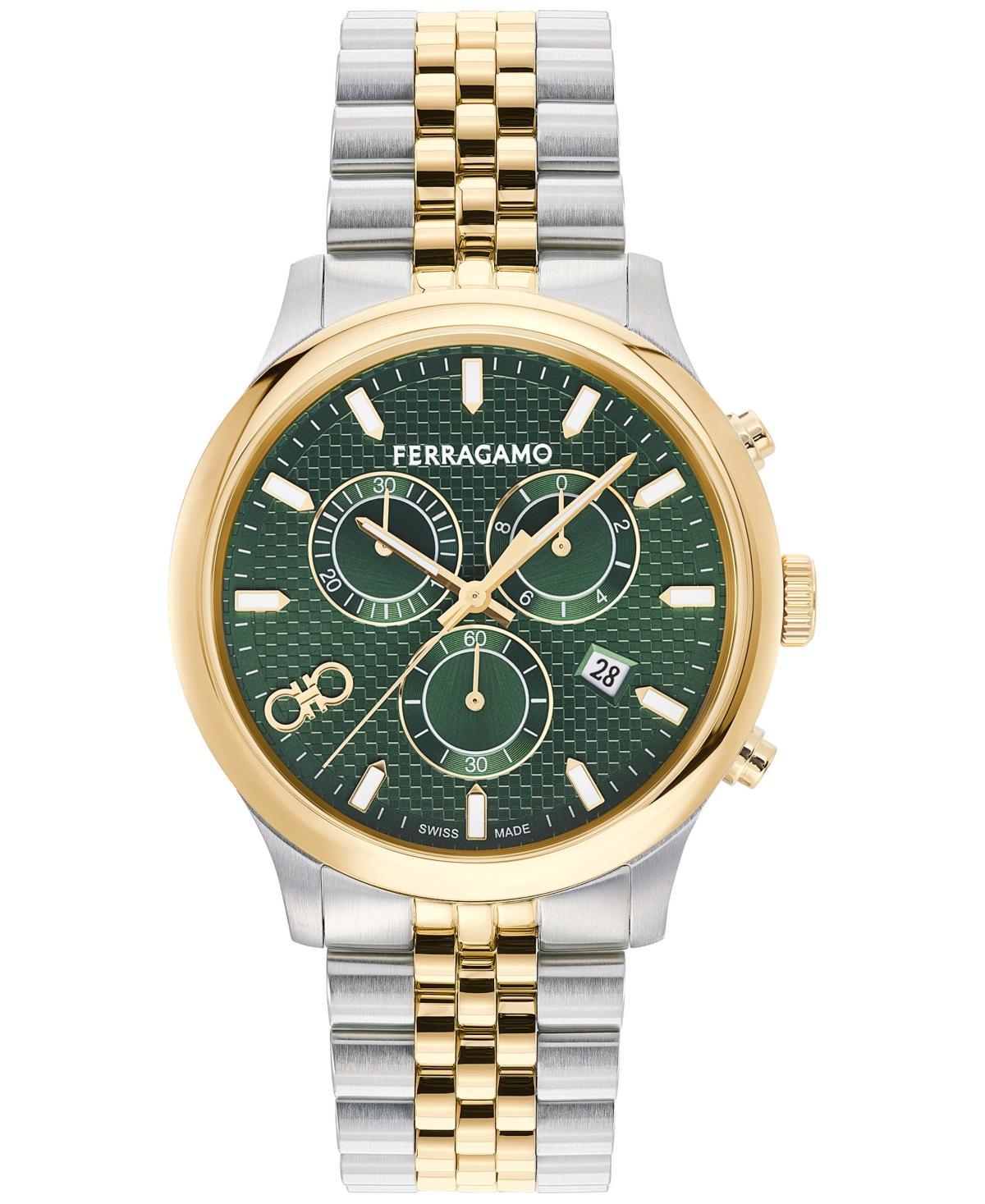 Mens Duo Chrono Two-Tone Bracelet Watch, 42mm Product Image