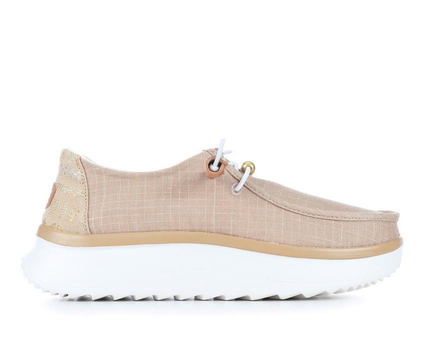 Women's HEYDUDE Wendy Peak Baja Stripe Casual Shoes Product Image