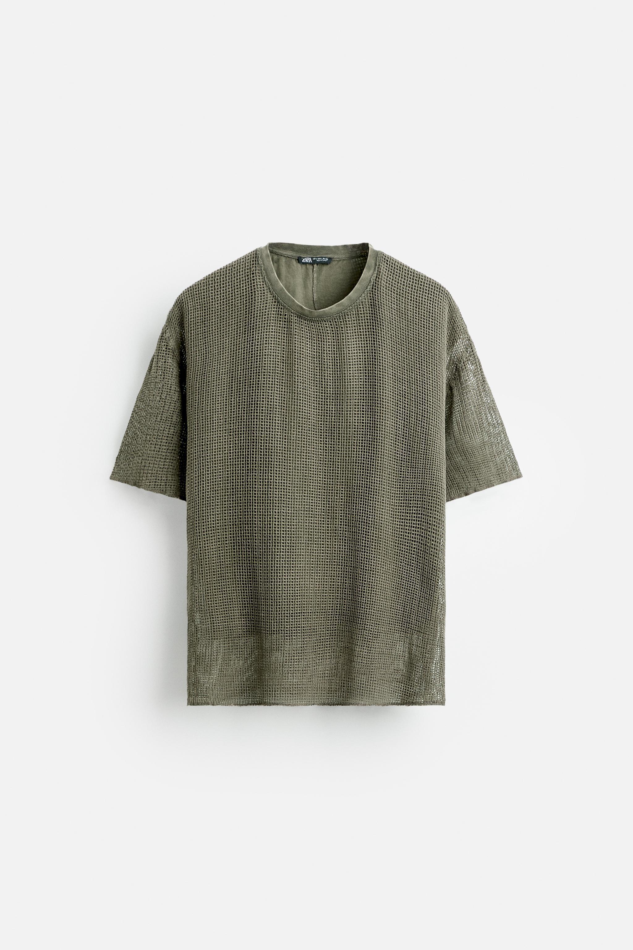 TEXTURED MESH T-SHIRT Product Image