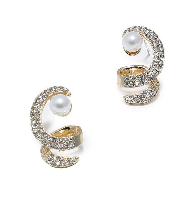 Sohi Womens Twisted Drop Earrings Product Image