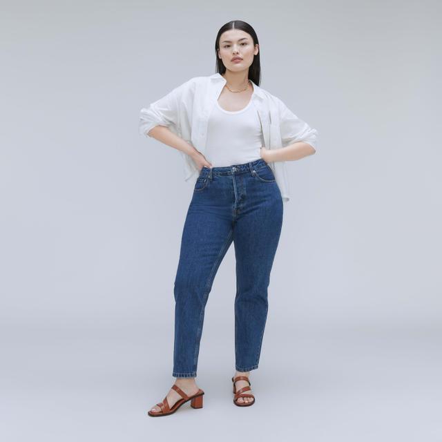 Womens Curvy 90s Cheeky Jean by Everlane in Deep Atlantic, Size 23 Product Image