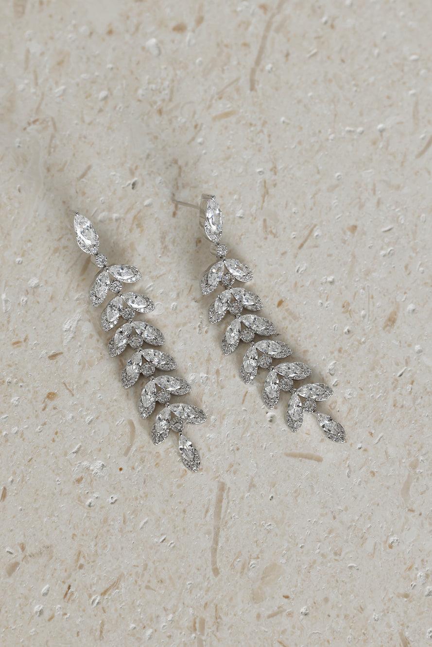 925 Silver Ice Queen Earrings Silver Product Image