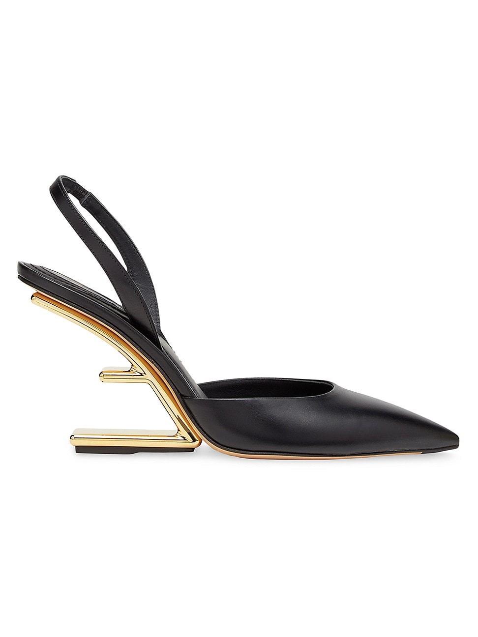 Fendi First F Heel Slingback Pointed Toe Pump Product Image