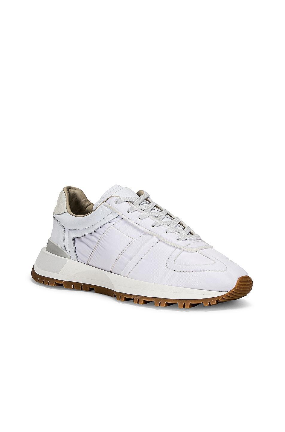 Maison Margiela Nylon Sneakers in White Product Image