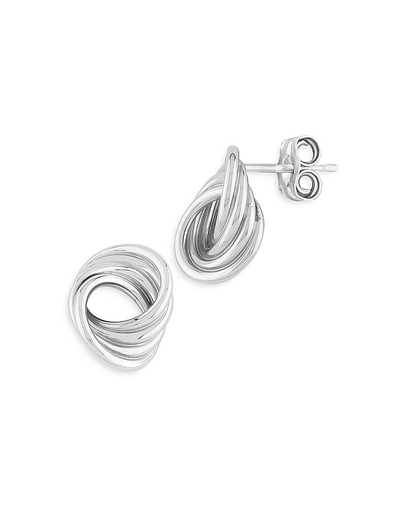 Bloomingdale's Sterling Silver Twist Knot Stud Earrings - 100% Exclusive - Female Product Image