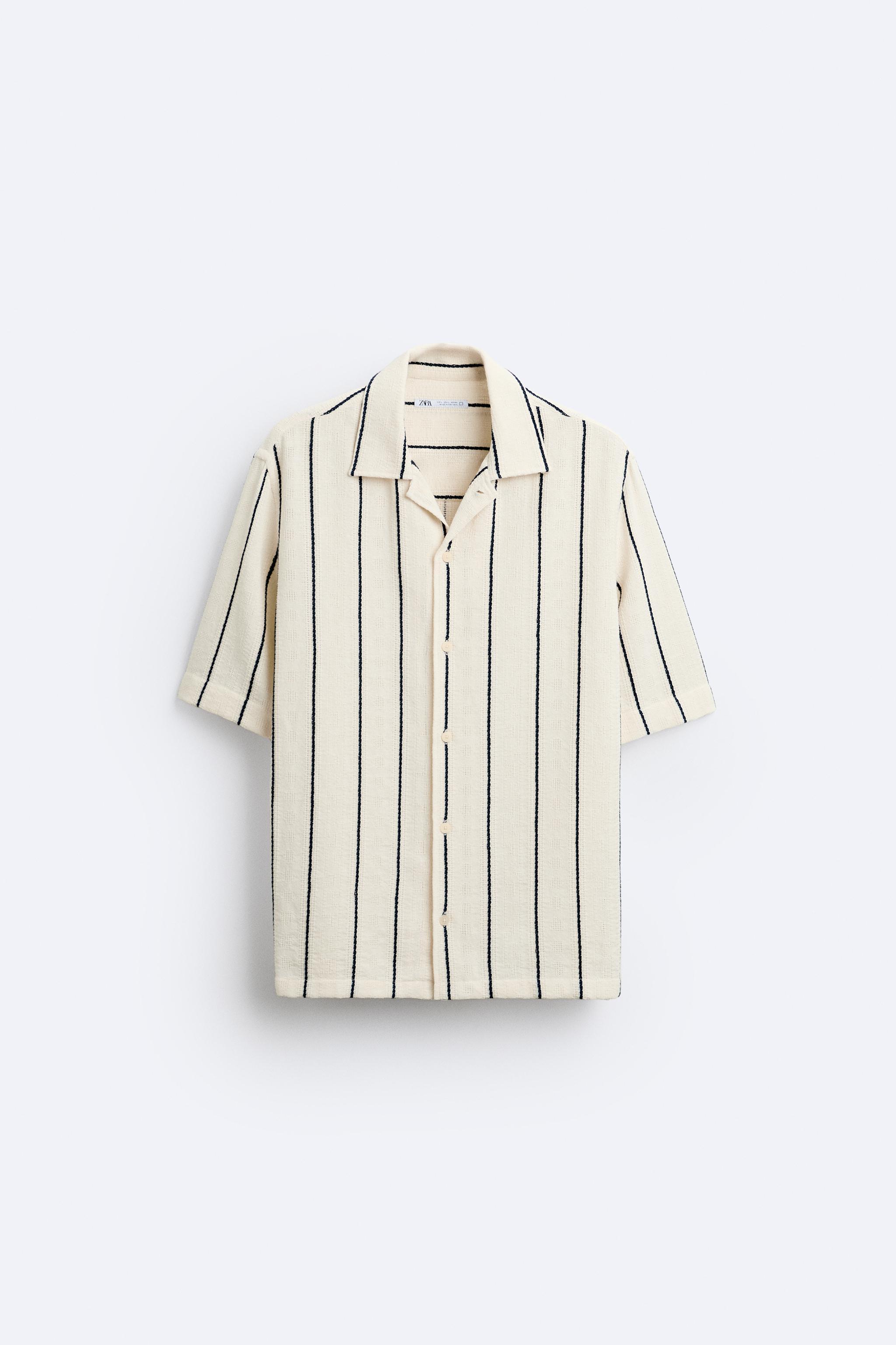 TEXTURED STRIPED SHIRT Product Image