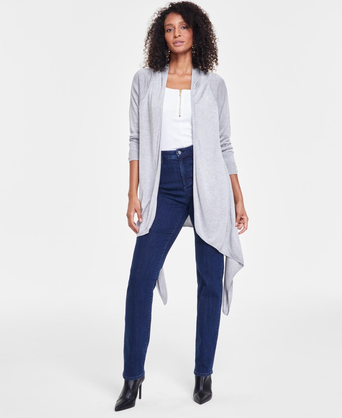 I.n.c. International Concepts Womens Waterfall Cardigan, Created for Macys Product Image