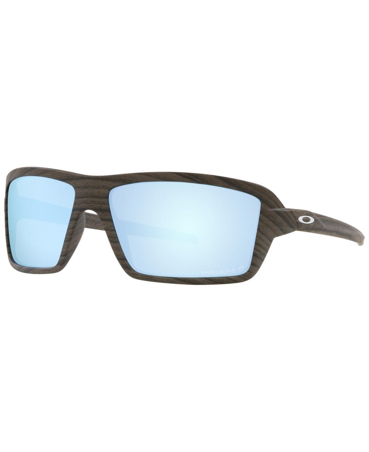 Oakley 63mm Polarized Oversize Rectangular Sunglasses Product Image