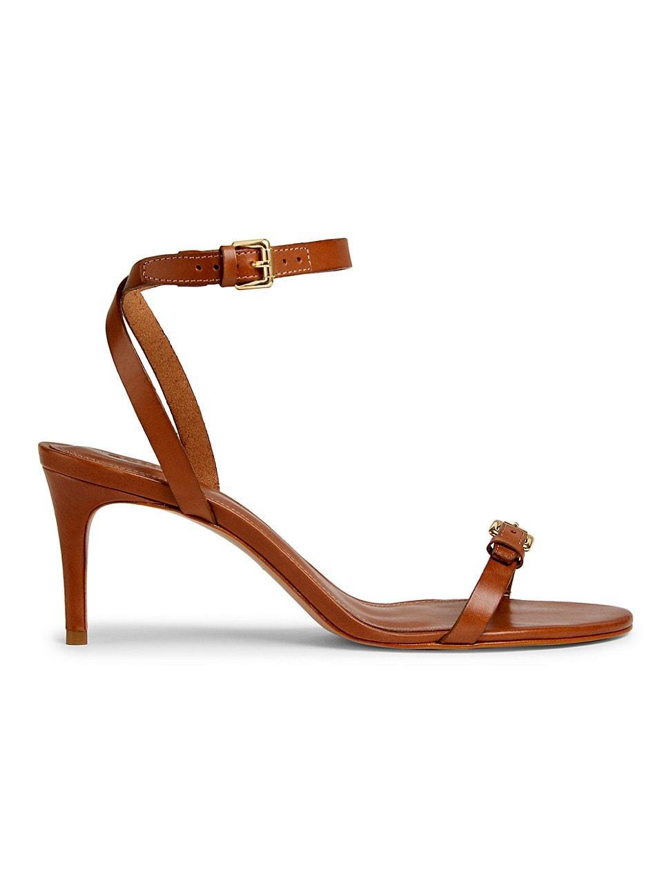 Womens Aurora 75MM Leather Sandals Product Image