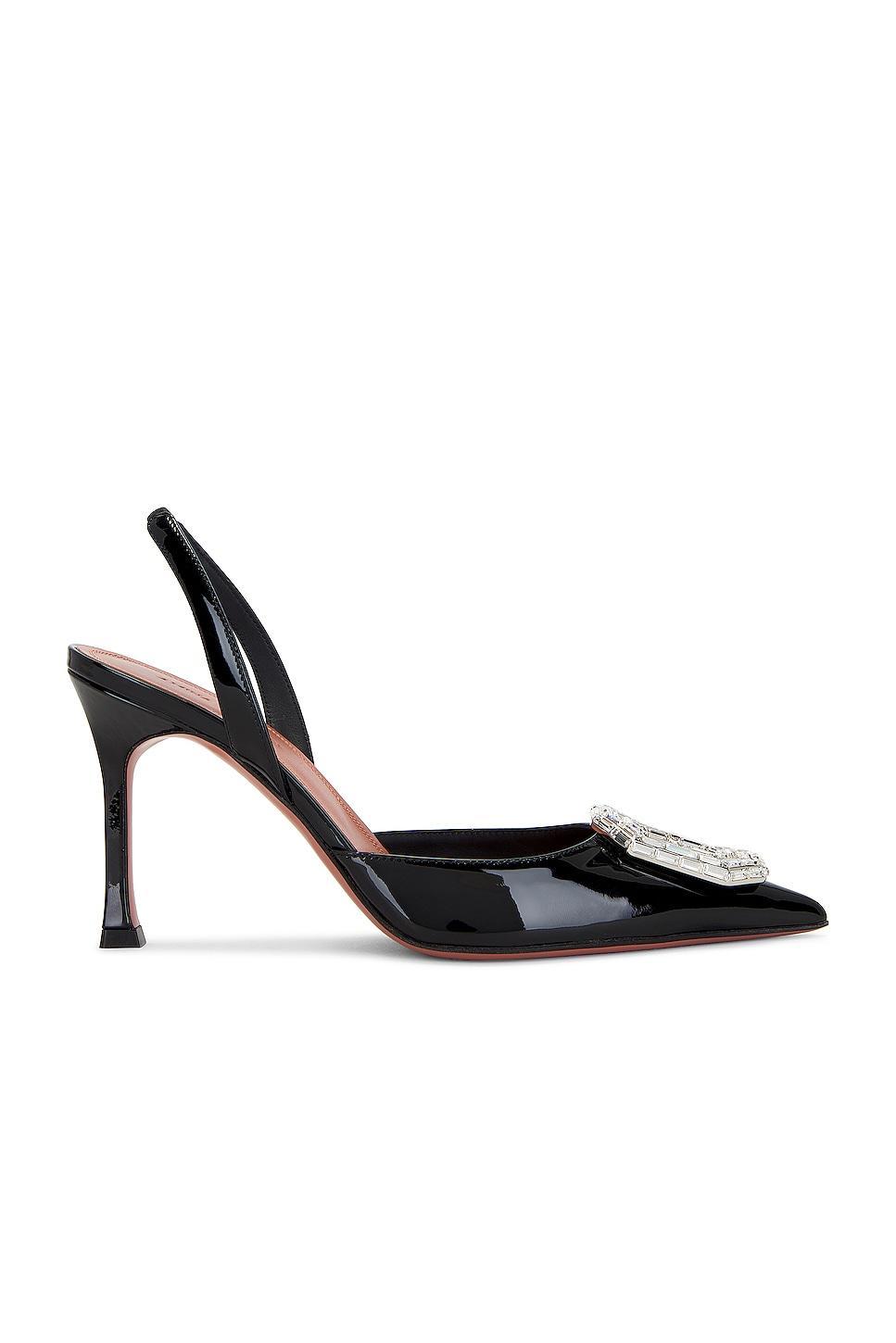 AMINA MUADDI Camelia Sling 90 Pump in Black product image