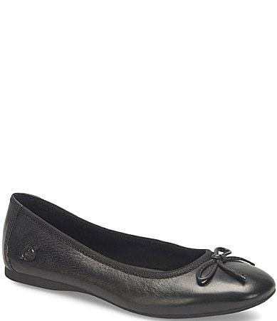 Born Brin Leather Ballerina Bow Flats Product Image