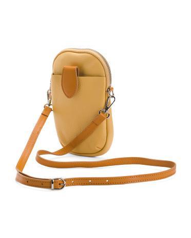 Leather Cremino Phone Holder Crossbody for Women Product Image