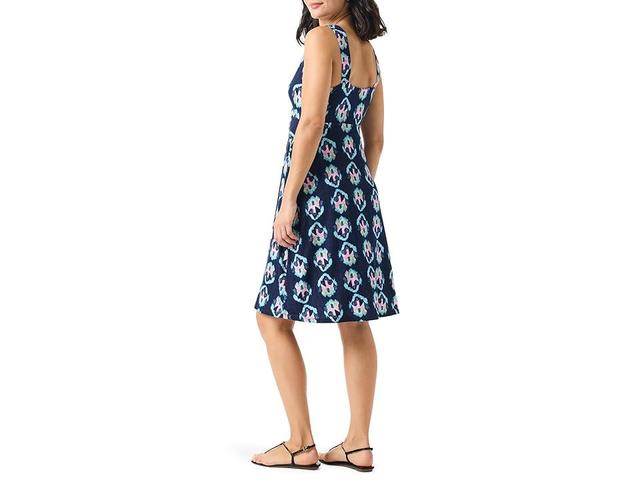 NIC+ZOE Petite Ocean Batik Dress (Indigo Multi) Women's Dress Product Image