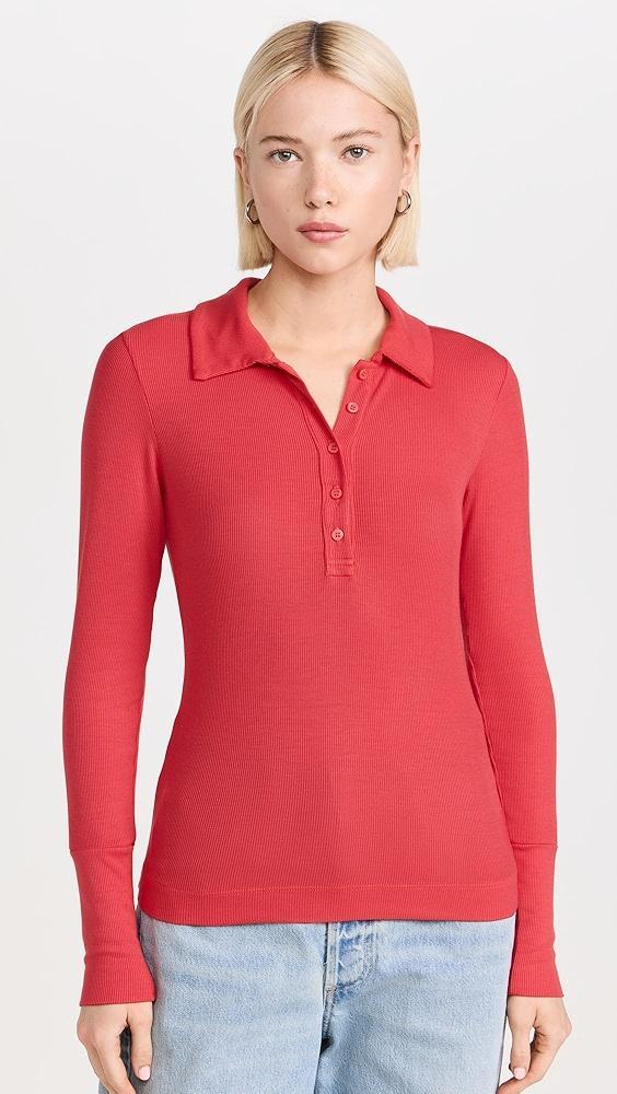 Stateside 2x1 Fine Rib Polo | Shopbop Product Image