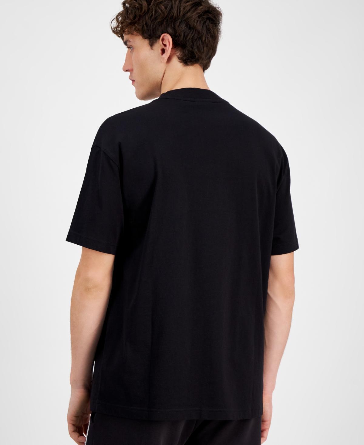 HUGO BOSS Men's Noideryo Relaxed Fit Short Sleeve Crewneck Logo Graphic T-shirt In Black Product Image