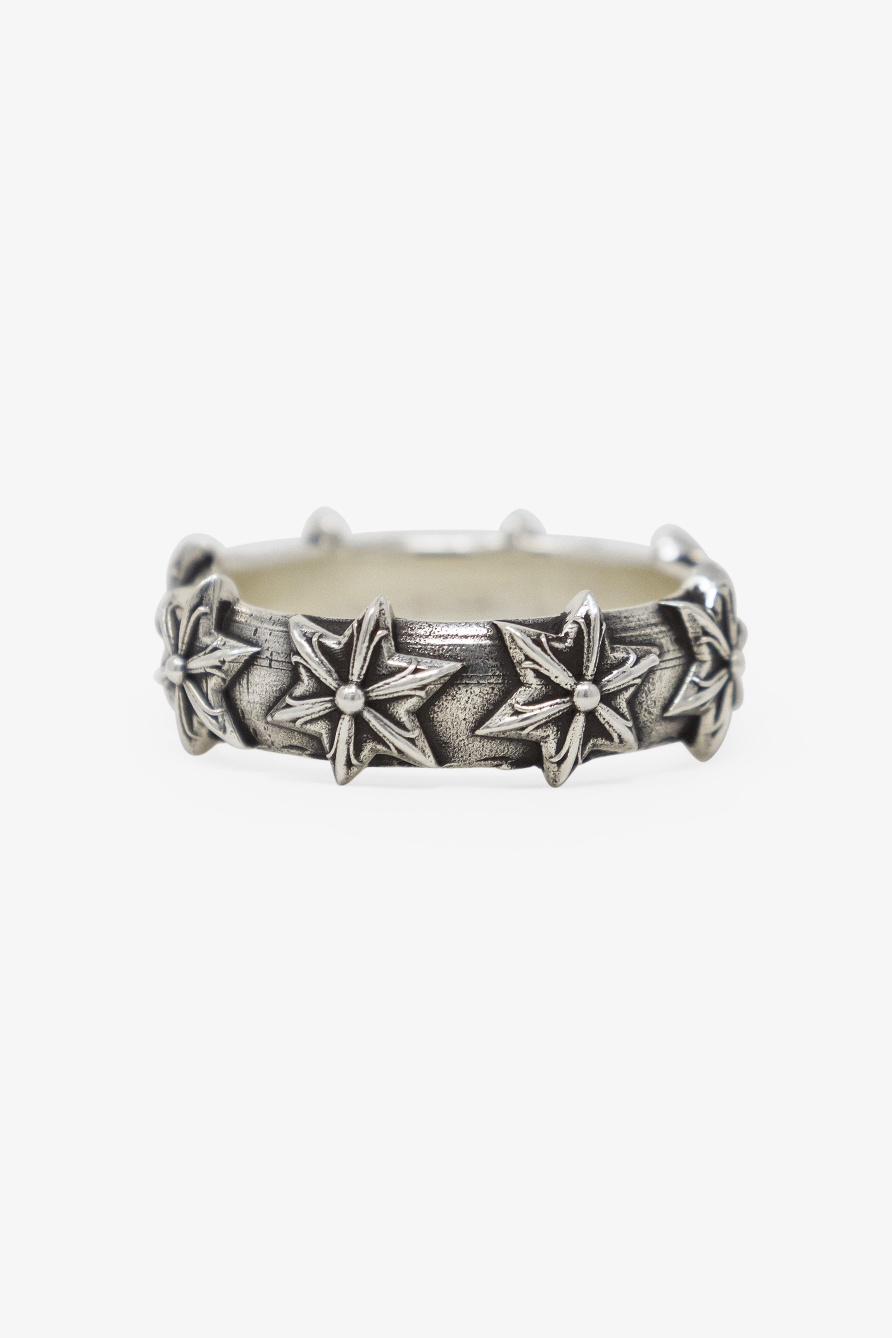 Star Sterling Silver Ring - SIlver Product Image