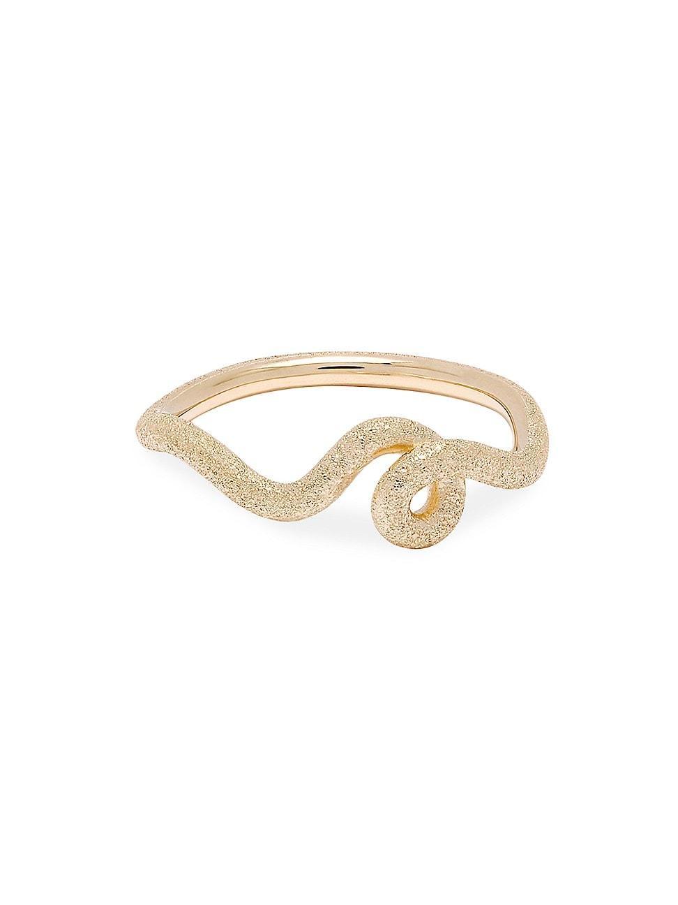 Womens Wave Goldtone Ring Product Image