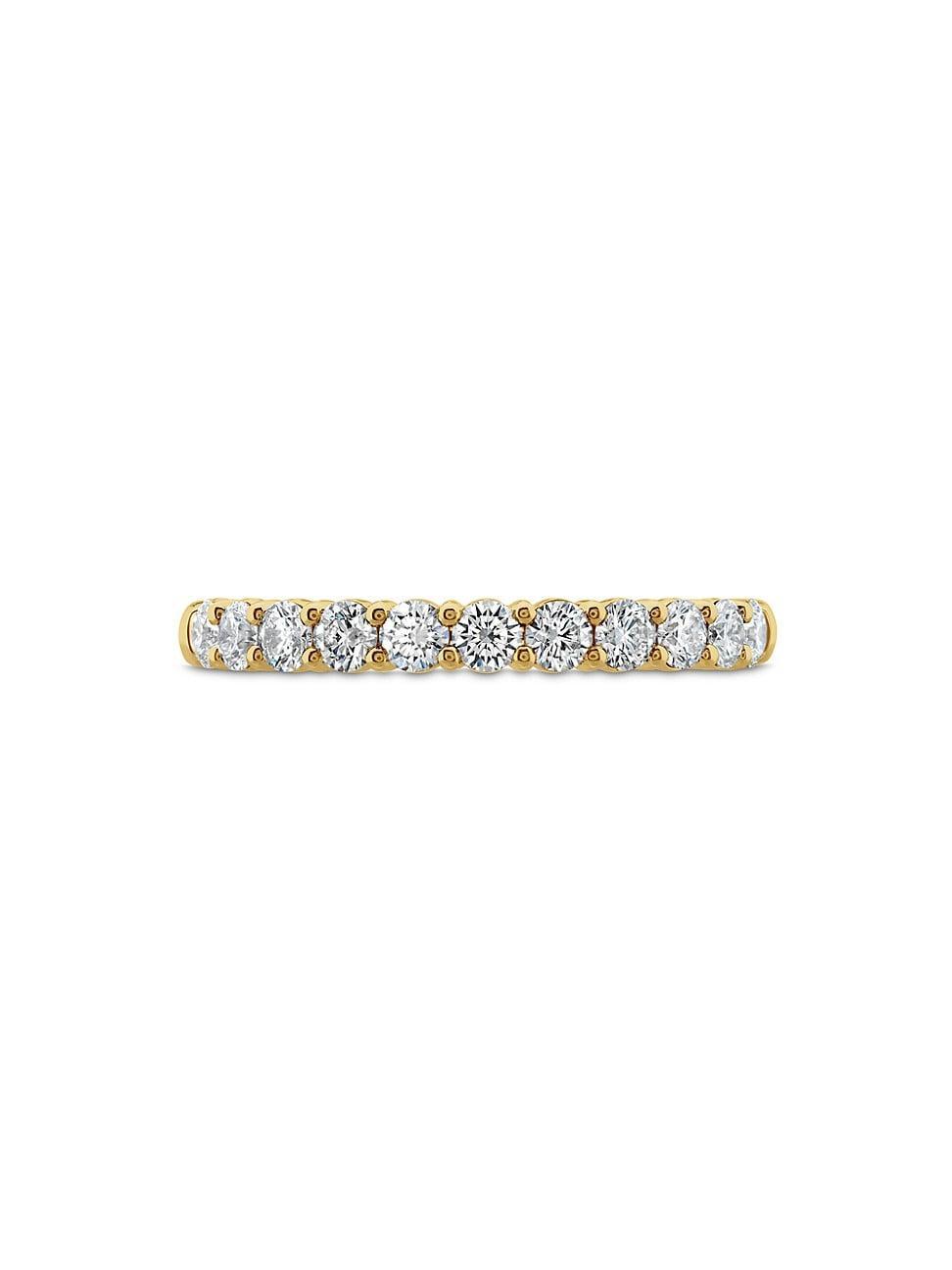 Womens Signature 18K Yellow Gold & 0.51-0.59 TCW Diamond 11-Stone Band Product Image