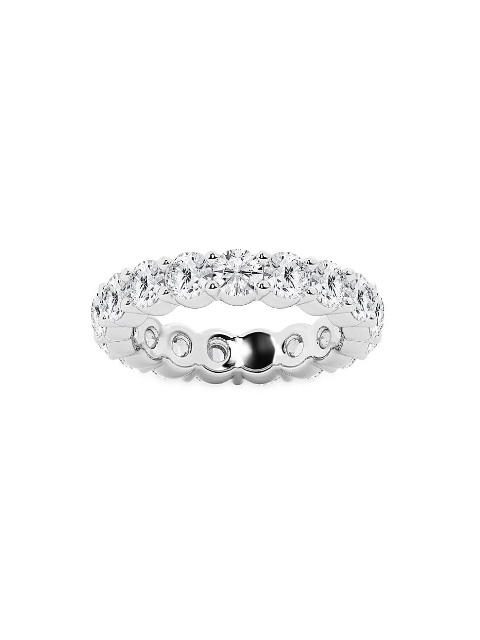 Womens 14K White Gold & Round Lab-Grown Diamond Eternity Band/2.00-5.00 TCW Product Image