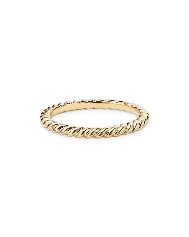 David Yurman 18K Yellow Gold Dy Unity Cable Band Ring Product Image