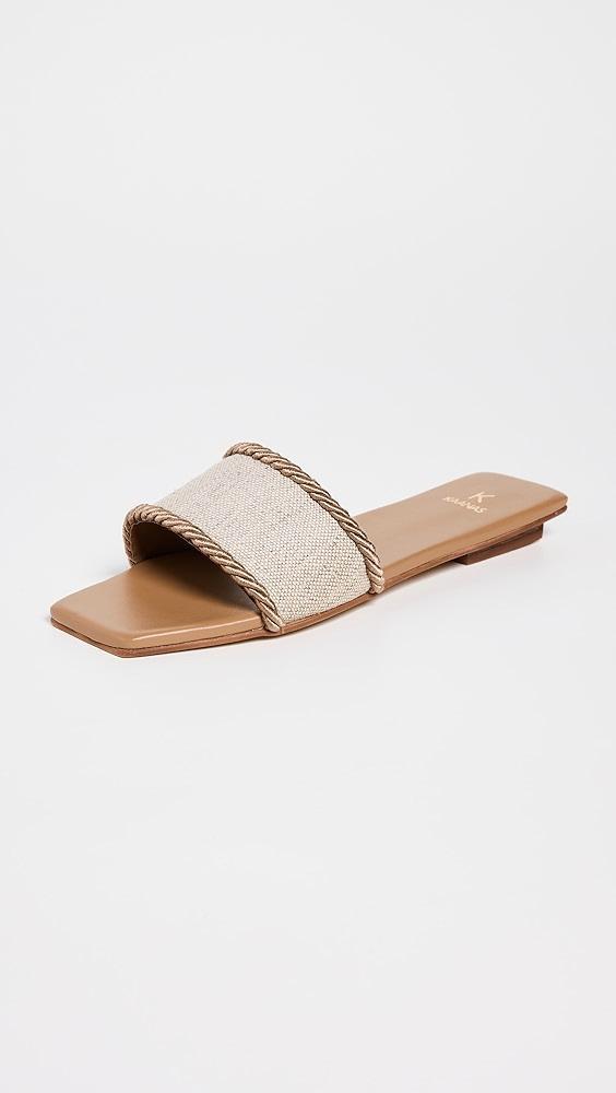 KAANAS Finn Canvas Cord Detail Slides | Shopbop Product Image