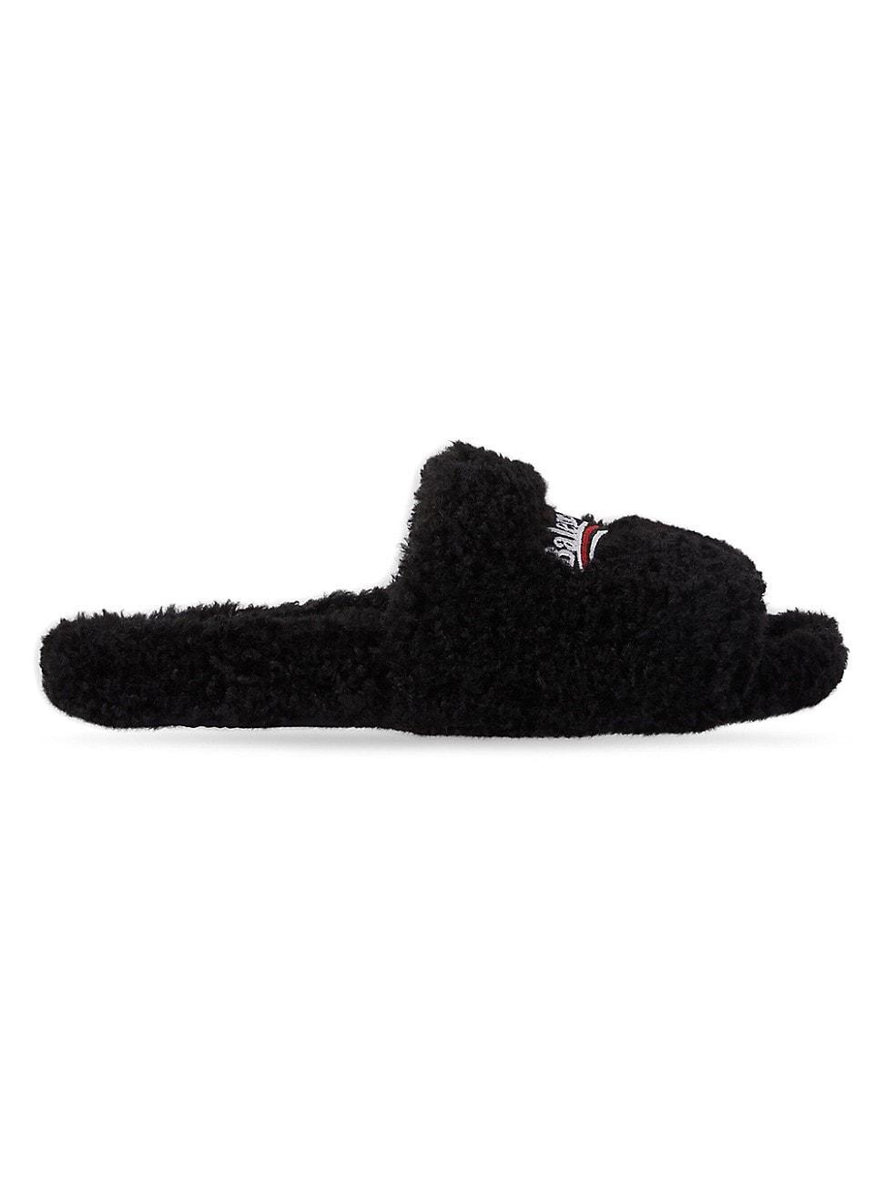 Mens Furry Slide Sandals Product Image