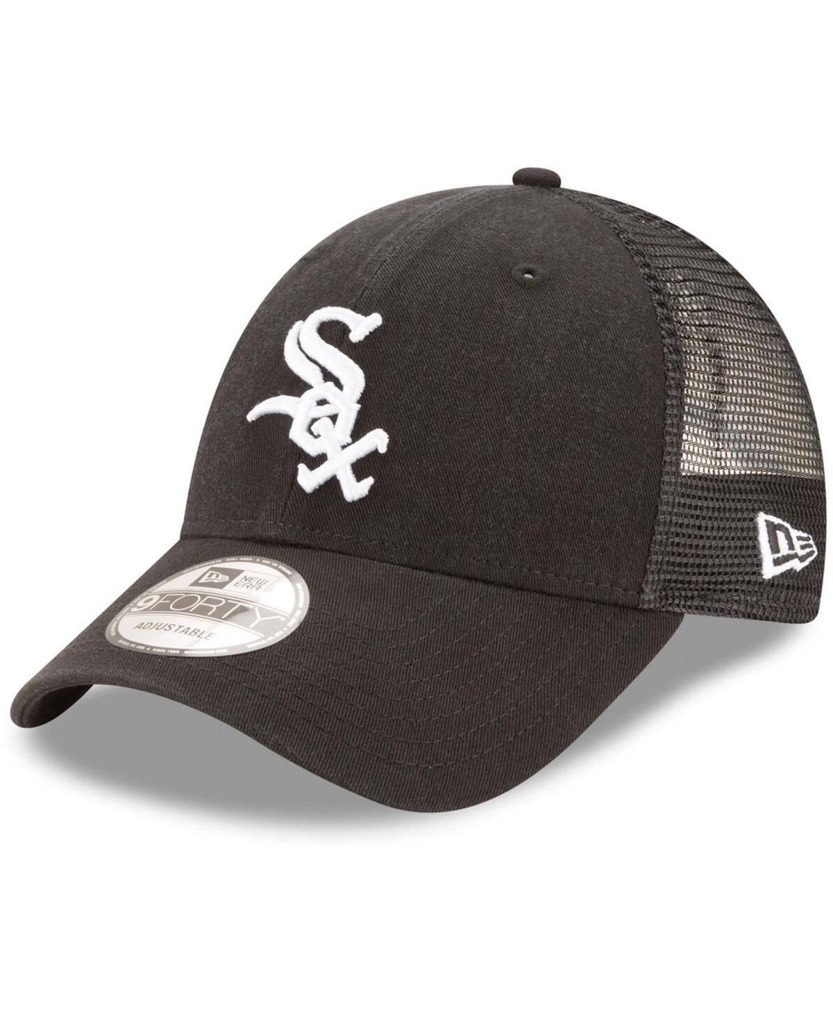 Mens Black Chicago White Sox Trucker 9Forty Adjustable Snapback Hat Product Image