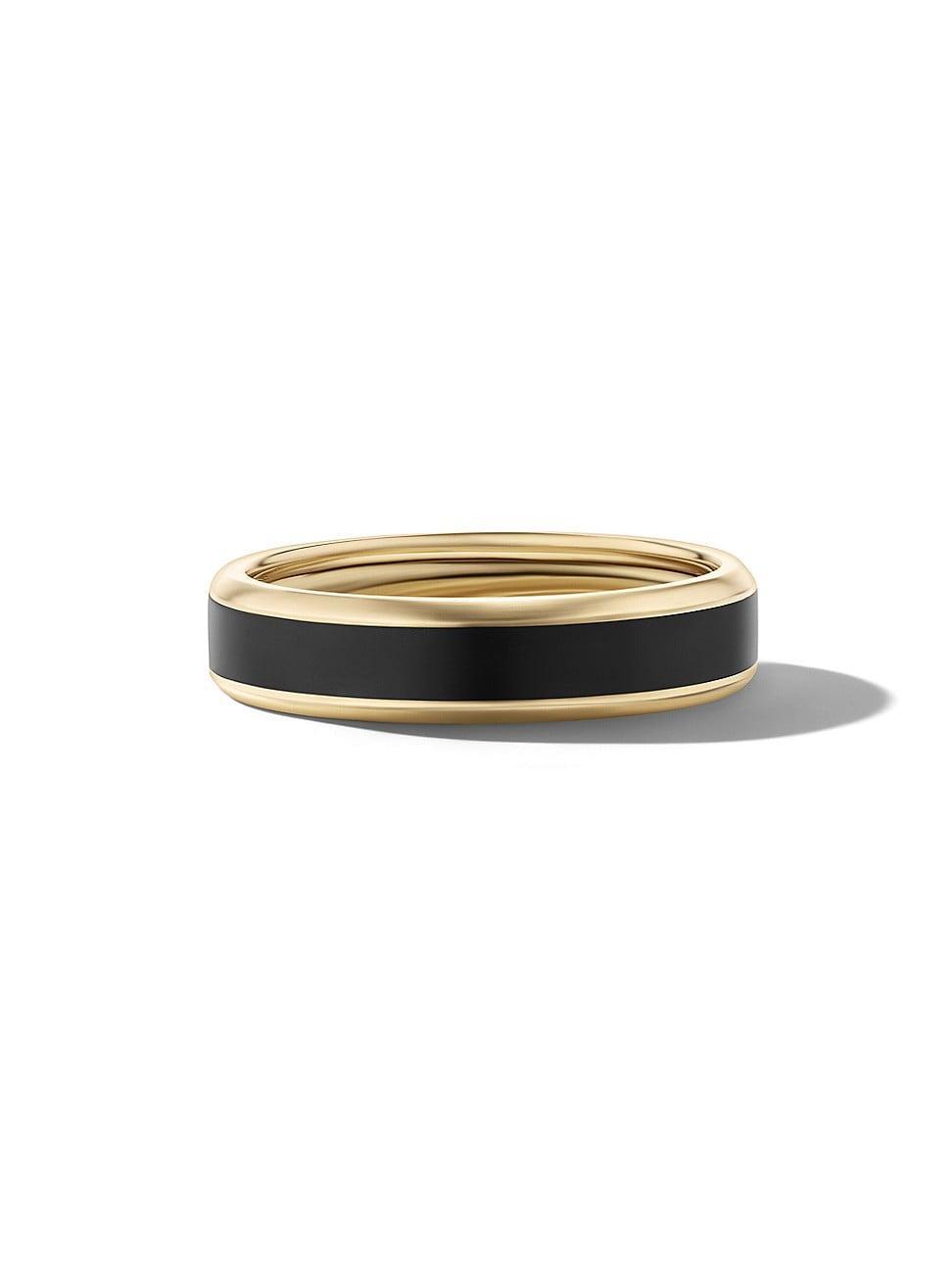 Beveled Band Ring in 18K Yellow Gold Product Image