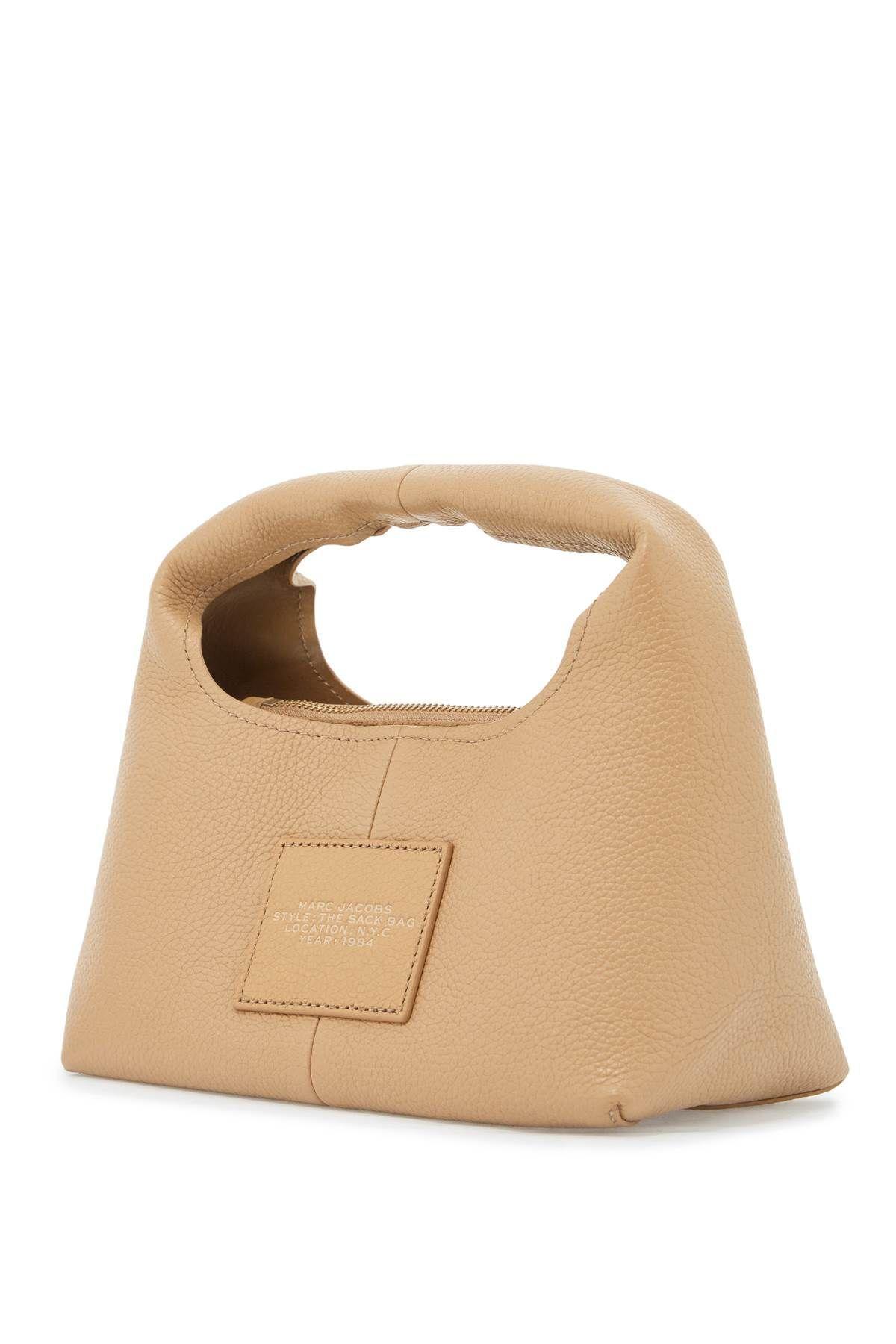 Logo Debossed Mini Top Handle Bag In Beige Product Image