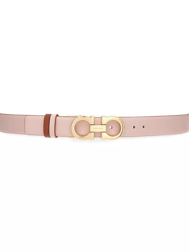 Gancini Leather Reversible Belt Product Image