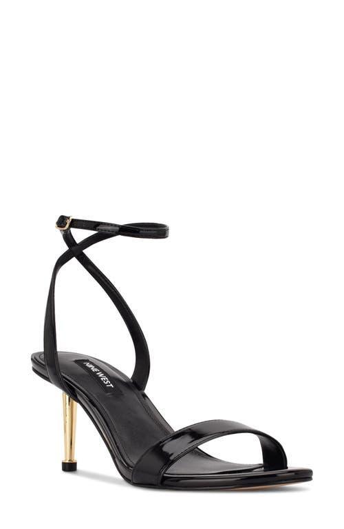 Nine West Womens Anny Round Toe Ankle Strap Heeled Sandals Product Image