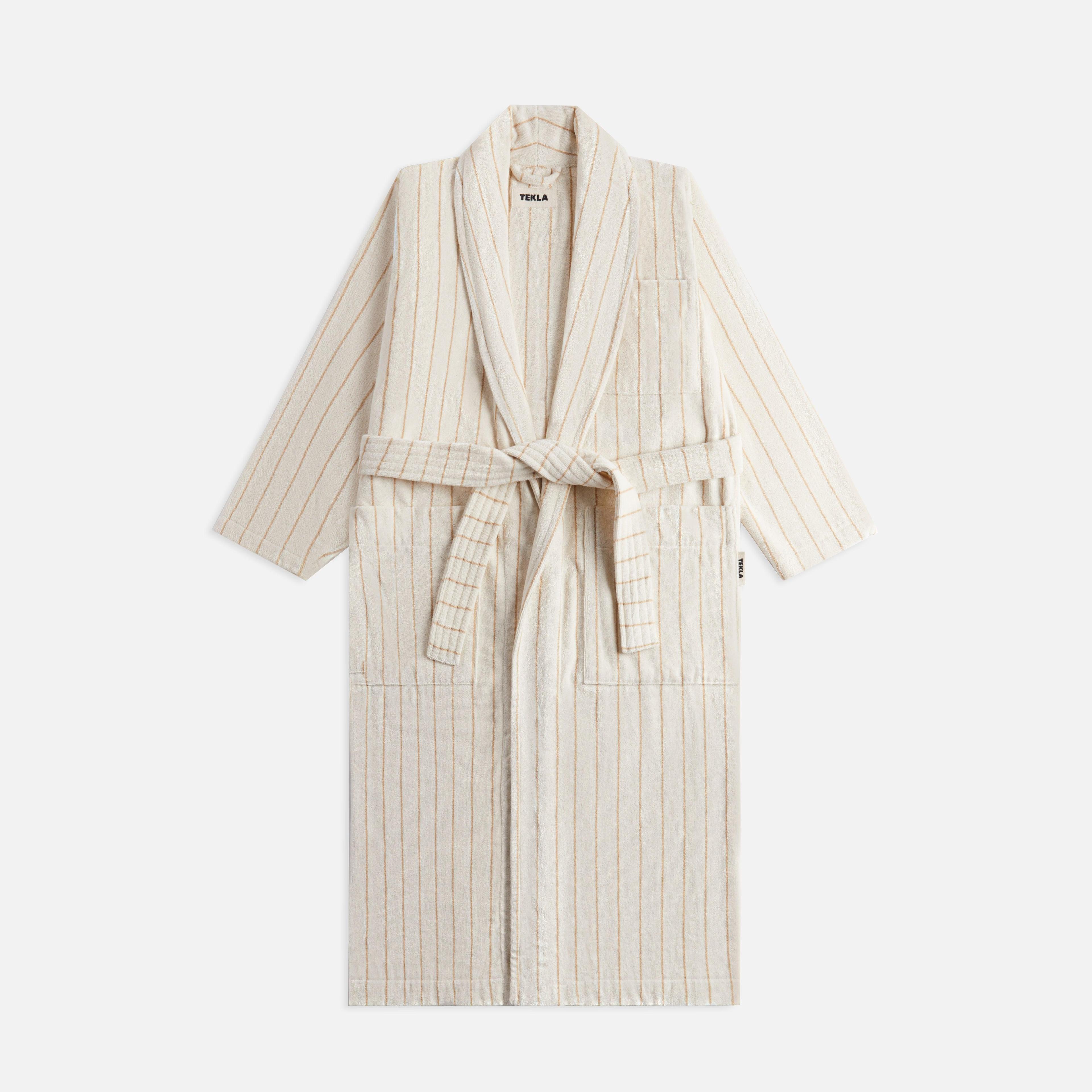 Tekla Classic Bathrobe - Sienna Stripes Male Product Image