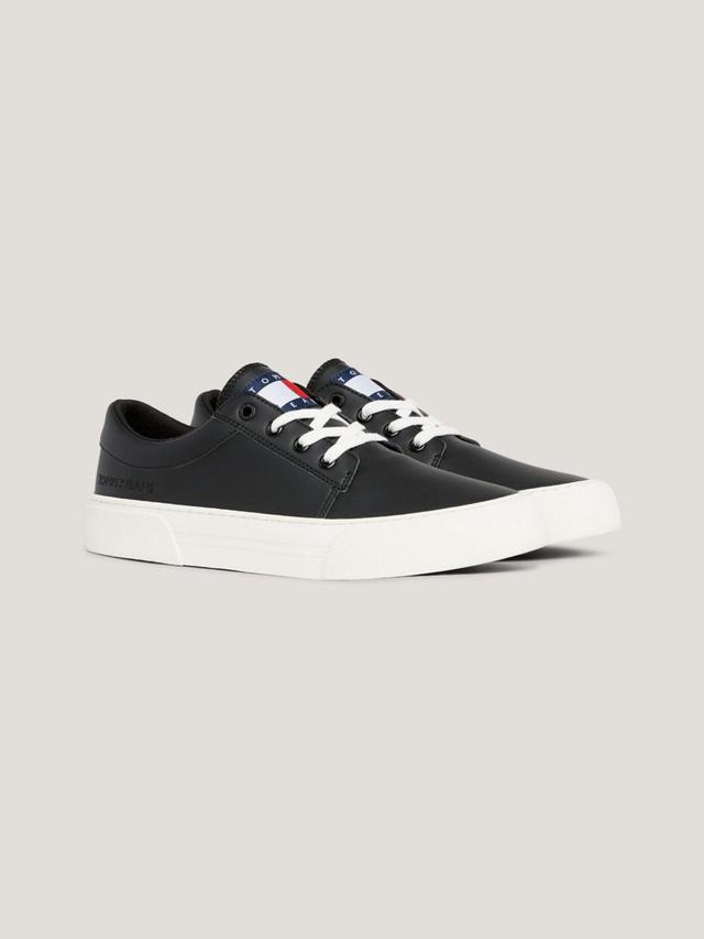 Tommy Hilfiger Men's TJ Flag Logo Derby Skate Sneaker - Black - US 10 / EU 43 Product Image