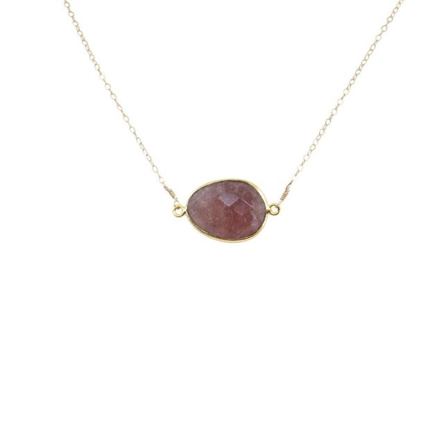 Mrs. Parker Necklace in Cherry Quartz Product Image