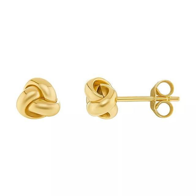 PRIMROSE 14k Gold Polished Knot Stud Earrings, Womens, 14k Yellow Gold Product Image