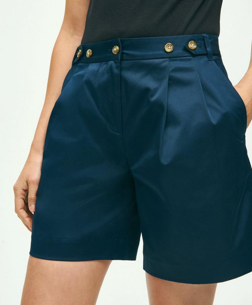 Stretch Cotton Twill Shorts Product Image