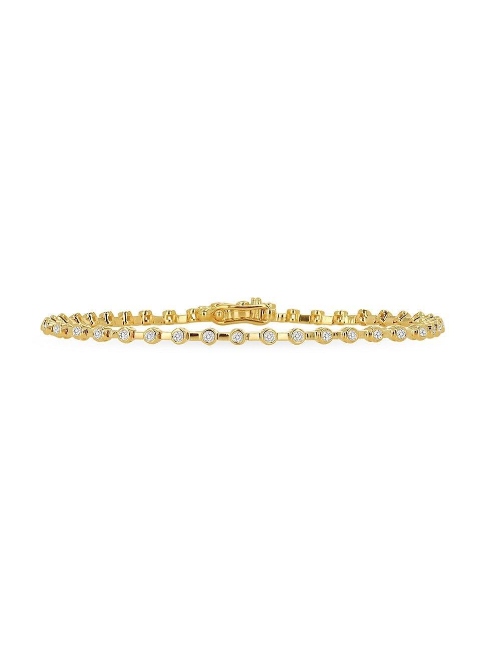 Womens 14K Yellow Gold & 0.66 TCW Diamond Bracelet Product Image