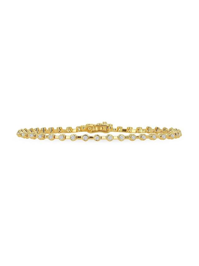 Womens 14K Yellow Gold & 0.66 TCW Diamond Bracelet Product Image