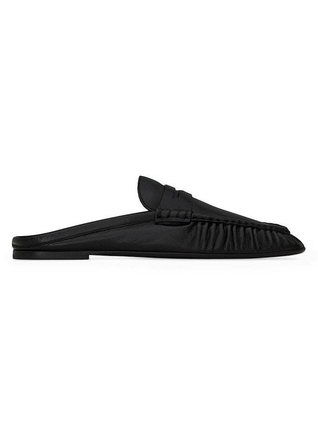 Mens Le Loafer Penny Mules in Smooth Leather Product Image