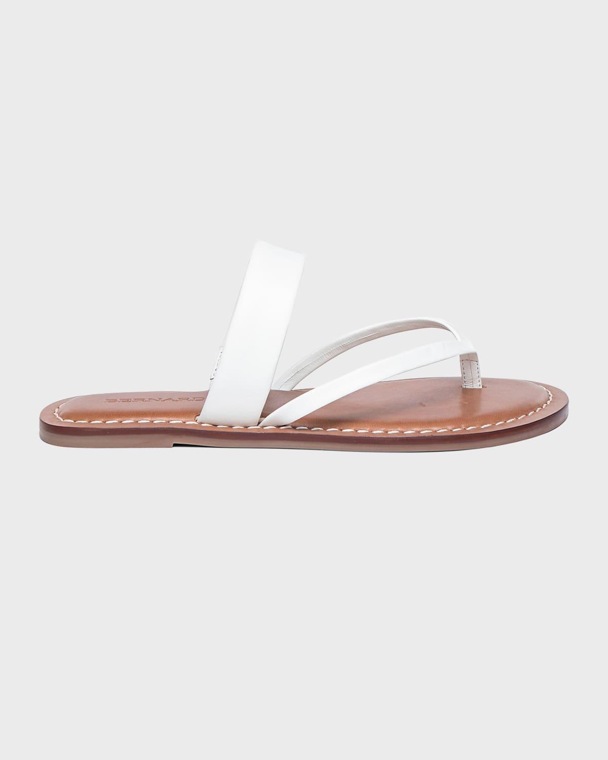 Womens Leia Metallic Leather Thong Sandals product image